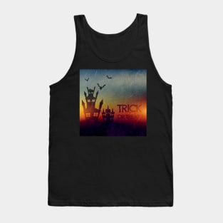 Trick or Treat Haunted House Tank Top